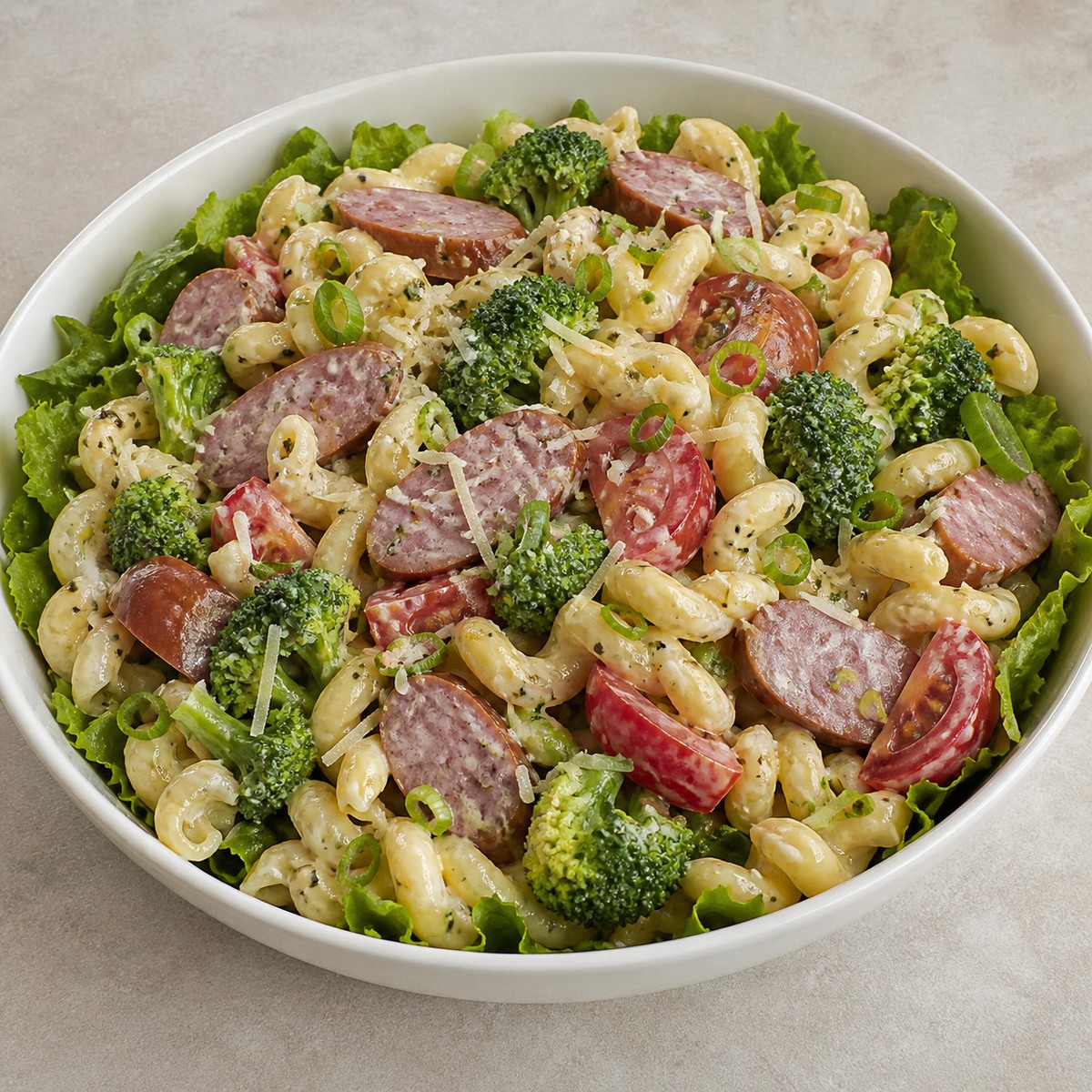 Representative image for Bratwurst and Pasta Salad
