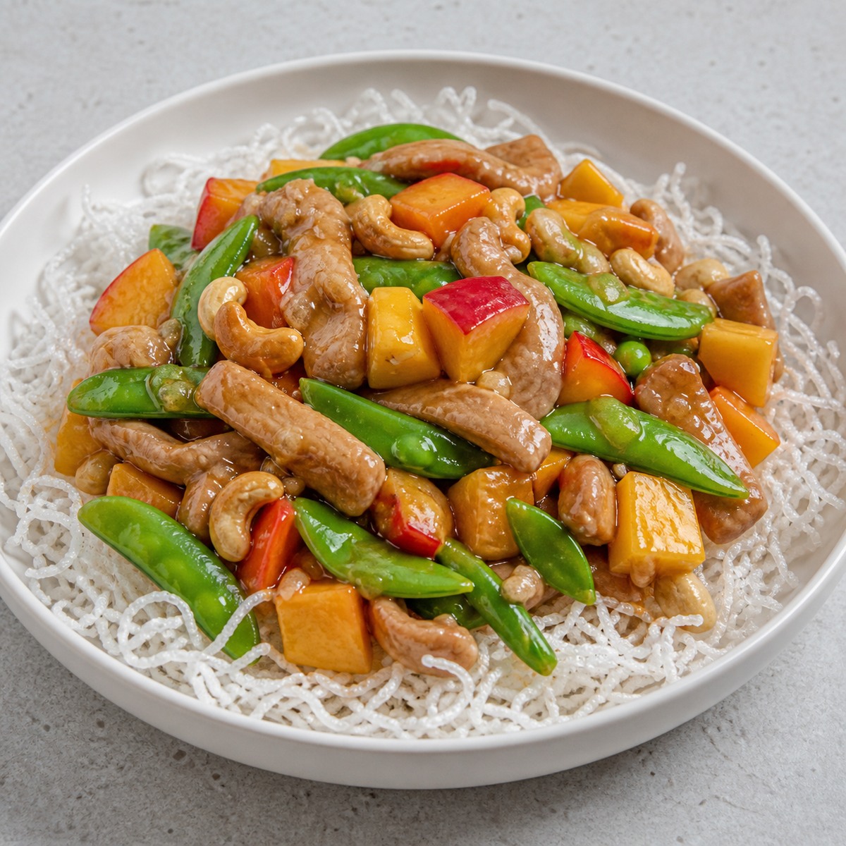Representative image for Cashew Pork and Pea Pods
