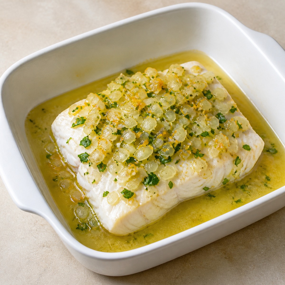 Representative image for Citrus Baked Halibut