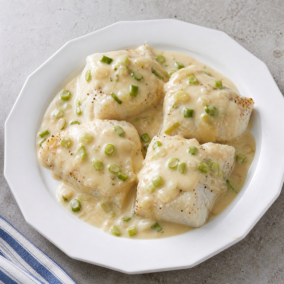Representative image for Halibut with Sherry Sauce