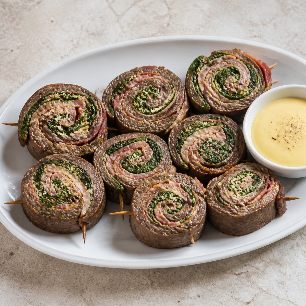 Representative image for Steak and Spinach Pinwheels